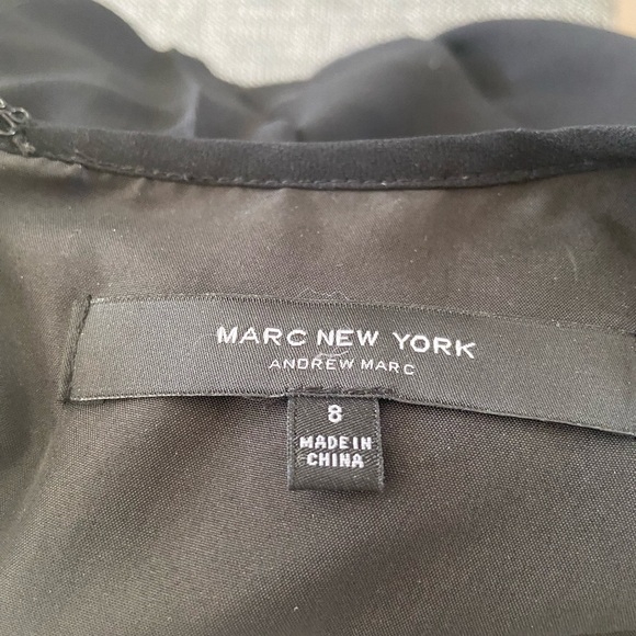 MARC NEW YORK Little Black Dress Size 8 Keyhole Cutout Lightweight LBC EUC - Picture 7 of 8